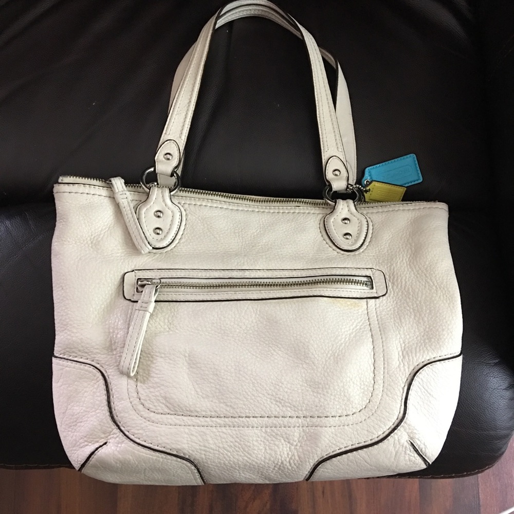 Coach Shoulder Bag. White
